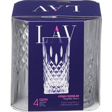 Esmo Home Lav Odin 4'lü Meşrubat Bardağı 3lü Paket