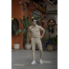 Modefendicom Fermuar Detaylı Fitilli Oversize Alt Üst Takım