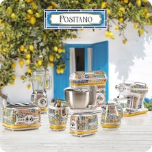 Esmo Home Ariete Positano Mutfak Şefi 1588/0P - 1200 Watt Stand Mikser, Hamur Yoğurma Makinesi, 2400 Watt'a Ulaşan Kilitli Motor, Paslanmaz Çelik 5,5 Litre Hazne, 3 Farklı Hazne Içi Aparat