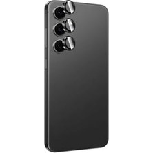 Esmo Home Galaxy S24 Plus Ile Uyumlu Titanium Premium Temperli Kamera Lens Koruyucu, Siyah