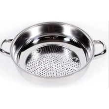 Esmo Home Süzgeç 1 No Ayaklı Kulplu Kevgir 25 cm Makarna Süzgeci Meyve Süzgeci