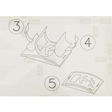 Esmo Home Emniyet Aydınlatma Ürünleri Için Etiket Sola Koşan Adam Boyut: 310X112MM