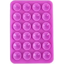 Esmo Home Telefon Vantuzu Araç Içi Telefon Tutucu, Güçlü Vakumlu, 360 Derece Döner, Cam ve Göğüs Montajlı Telefon Standı (Fuşya)