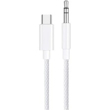 Esmo Home Happy 15 Serisi Için Örgü Aux Kablosu 3,5 mm Ses Kablosu - Kulaklık, Ipod Ipad, Echo Dot, Ev/araç Stereo Sistemleri, Akıllı Telefonlar, Mp3 Çalar ve Daha Fazlası Için 1m Jak Aux Kablosu
