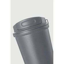 Esmo Home 4 Work Flip Open Coffee Mug Çelik Termos 400 ml Grey ST-251