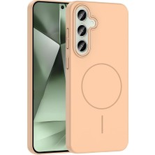 Esmo Home Galaxy S24 Fe Için ile Uyumlu Kılıf Lansman Sert Silikon Ruby Kapak Desert Titanyum