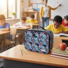 Esmo Home Haegs Çocuk Beslenme Çantası, Erkek Çocukları Için Öğle Yemeği Kutusu - Termal Yalıtımlı Erkek Çocuk Beslenme Çantası, Kreş ve Okul Için Küçük Öğrenci Öğle Yemeği Kutusu - Monster Truck