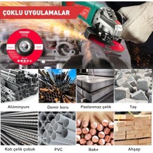 Esmo Home Profesyonel Taşlama Diskleri 125 mm 10'lu Paket Çelik Için Ofset Açılı Taşlama Diskleri, Metal Işleme Taşlama Parlatma, Çapak Alma Çap 125 x 22,2 Mm, Kalınlık: 6 mm