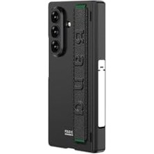 Esmo Home - Galaxy Z Fold 7 ile Uyumlu Kılıf Mıknatıslı Ön Çerceve ve El Bandı Destekli Güçlü Metalik Standlı