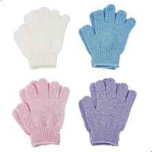 Esmo Home Peeling Eldivenleri, 4 Çift Ölü Deri Temizleme Eldiveni, Duş ve Banyo Için Vücut Peeling Eldivenleri, Kadın ve Erkekler Için Spa Masaj ve Cilt Bakımı