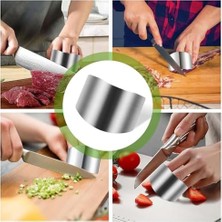 Esmo Home Parmak Koruması Paslanmaz Çelik, Mutfak Için Kesme Yardımcısı, Mutfak Parmak Koruması, Parmak ve Tırnaklar Için Koruma, Paslanmaz Çelik Mutfak Aletleri, Kesmek Için Parmak Koruması, Paslanmaz Çelik