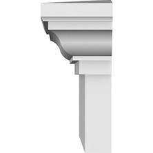 Esmo Home Ekena Millwork CRH06 x 24 24 x 27 Alt 1/2 Inç Genişlik Oben Geleneksel Kreuzkopfbohrer, CRH06X37