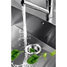 Esmo Home Paslanmaz 11CM Çapında Paslanmaz Çelik Büyük Boy Seyyar Kaliteli Lavabo Süzgeci 5 Adet 1410