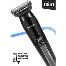 Esmo Home Goldmaster Saç Sakal Vücut Tıraş Makinesi 13 In 1 Standlı Full Adaptörlü Erkek Bakım Seti