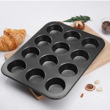 Esmo Home Fethiye Toptan Muffin ve Cup Cake Fırın Tepsisi,muffin Için 12 Bölmeli Fırın Kabı