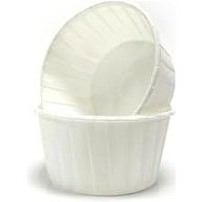 Esmo Home 50'li Büyük Boy Xl Beyaz Muffin Kek Kalıbı Cupcake Kapsülü Jumbo Kek Kapsülü , Airfryer Uyumlu