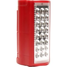 Esmo Home 24 Ledli Taşınabilir Işıldak Kamp Feneri El Feneri (24 Ledli - Kırmızı)