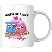 Esmo Home Annem Baskılı Kupa Bardak Komik Yazılı Hediyelik Çay Kahve Kupası