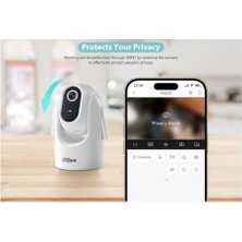 Esmo Home Dahua 4 Mp Iç Mekan Sabit Odaklı Panoramik Eğimli Wifi Ağ Kamerası - DH-H4C