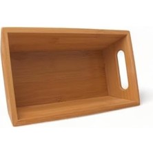 Esmo Home Bambu Ekmek Sepeti 23X13X7CM, Evonox Bambu Ekmeklik, Bambu Ekmek Sunumluk