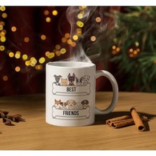 Esmo Home Best Friends Baskılı Kupa Bardak Hediyelik Çay Kahve Kupası Coffee Mug