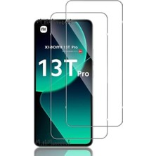 Esmo Home - Mi 13T ile Uyumlu Ekran Koruyucu 9h Temperli Cam Şeffaf Passifik Ekran Camı Qi