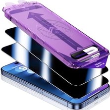 Esmo Home - Iphone 15 Pro Max Ekran Koruyucu Hayalet Cam Otomatik Kolay Kurulum Aparatlı Ekran Camı Fit-Easy