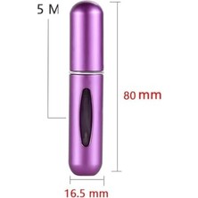 Esmo Home Parcbeny 14515 Pratik Doldurulabilir Mini Cep Parfüm Şişesi, Şık ve Kompakt Tasarımıyla Günlük Kullanım Için Ideal Bir Aksesuardır.(5ml)