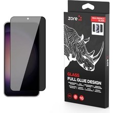 Esmo Home Undeplus Galaxy S22 ile Uyumlu Hayalet Rika Privacy Temperli Cam Ekran Koruyucu Siyah