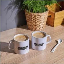 Esmo Home Hediyesepeti You And Me Baskılı 2'li Sevgili Çay Kahve Kupası Kupa Bardak