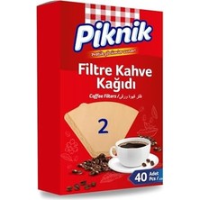 Esmo Home Piknik Kahve Filtre Kağidi 40'li No:2