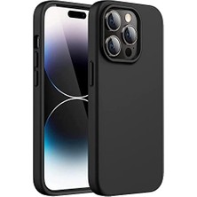 Esmo Home Ggm Giyim & Aksesuar 14 Pro ile Uyumlu Içi Kadife Dışı Mat Yapıya Sahip Koruma Sağlayan Lansman Silikon Kılıf (Siyah)