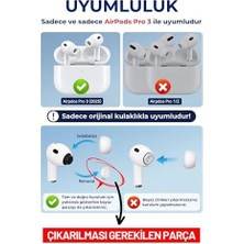 Esmo Home Airpods Pro 3 Uyumlu Toz Filtreli Premium Silikon Yedek Kulaklık Uçları Seti (Xs/s/m)
