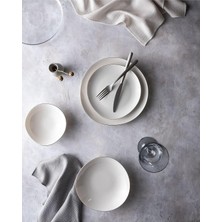 Esmo Home Madame Coco Bormio 6 Kişilik 24 Parça Yemek Takımı Beyaz-Silver