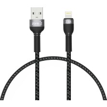 Esmo Home Shira Serisi Lightning USB Kablo 30 cm Siyah