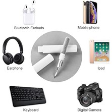 Esmo Home Temizleme Kiti, Süngerli 3'ü 1 Arada Airpod Temizleyici Kalem, Kablosuz Kulaklıklar Temiz Kalem, Toz Giderme Kulaklıkları Cep Telefonu Için Çok Fonksiyonlu Kulaklık Temizleme Kiti -