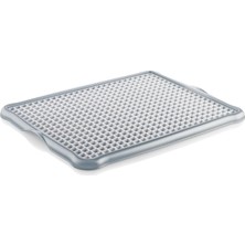 Esmo Home Orret Home 44X35 cm Plastik Bulaşık Süzgeci Mat Izgara Süzgeçli Süzmatik Tezgah Üstü Bulaşık Kurutmalık Büyük Boy Mutfak Süzgeci (Asorti Renk)