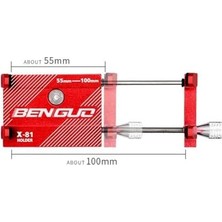 Esmo Home Metal Motorsiklet Bisiklet Cep Telefonu Tutucu - Alüminyum Alaşım Darbeye Dayanıklı Paslanmaz - 360 Derece Evrensel Kırmızı