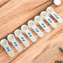 Esmo Home 8 Adet Kreatin Ölçü Kaşığı - 3g ile 10G Arası Toz Gıda Takviyesi Ölçme Ölçeği