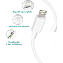 Esmo Home Lightning USB Girişli 3.0 Hızlı Şarj Aleti, Yüksek Hızda Şarj Eder. Güvenli Şarj Için Akım Korumalı, Telefonunuzu Tanır ve Maksimum Hızda Şarj Eder. Lightning Girişli Cihazlar Için Uyumlu