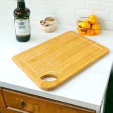 Esmo Home Deconox Bambu Kesme Tahtası Antibakteriel Yıkanabilir Doğrama Tahtası Dikdörtgen 34X24CM - B.EK-163