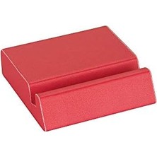 Esmo Home 2k Cep Telefonu Stand, Deri Kaplı, Kırmızı