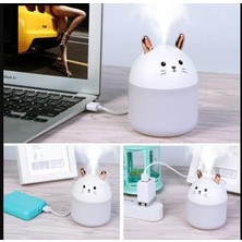 Esmo Home Sevimli Kedi Hava Nemlendirici Lamba Beyaz