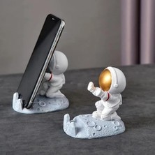 Esmo Home Astronot Telefon Standı Telefon Tutucu Tablet Standı Ergonomik ve Işinizi Kolaylaştırır Kibar ve Şık Görünümü Ile Tahmininizden Çok Iş Yapar Dekoratif Yapısı Ile Hoş Bir Görüntü Sunar (Gold Kafa)