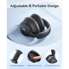 Esmo Home Bh1 Nc Hibrit Anc, Superbass 2.0, Ldac, 80 Saat Çalma Süresi, Bluetooth 6.0, Bluetoot Kulaklık