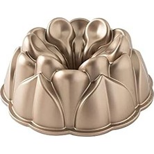 Esmo Home Nordic Ware Pişirme Kalıbı Magnolia Bundt Alüminyum Altın, 25,1 cm x 25,1 Cm, Nw 93848