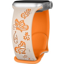 Esmo Home - ile Uyumlu 44/45/46/49MM Kordon Kelebek Desen Yumuşak Silikon Kordon 2/3/4/5/6/se/7/8/9/10/11/ultra - Çok Renkli 3