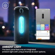 Esmo Home Grip Bluetooth Hoparlör, Siyah, Pro Ses, Aı Boost, IP68 Su Geçirmez ve Toz Geçirmez, Ambiyans Aydınlatması, 14 Saate Kadar Çalma Süresi, Auracast Çoklu Hoparlör Bağlantısı,