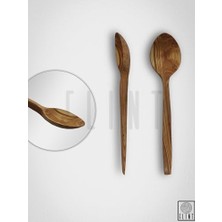 Esmo Home Zeytin Ağacı El Yapımı Tahta Ahşap Kaşık Mutfak Yemek Kaşığı 29CM