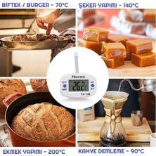 Esmo Home Primex Px-60 Digital Mutfak Termometresi, Yemekler Için Dijital Termometre, Paslanmaz Çelik Sıcaklık Ölçer